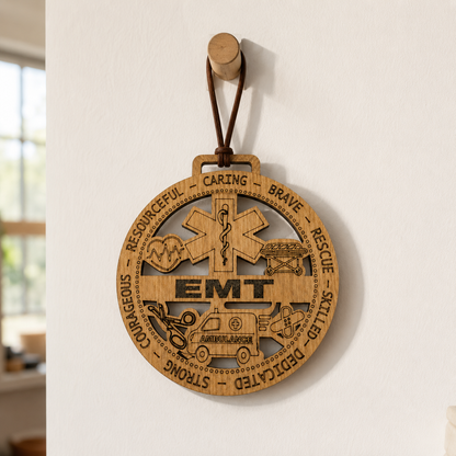 EMT Gift Card Holder | Emergency Medical Technician Gift | Handmade Wood