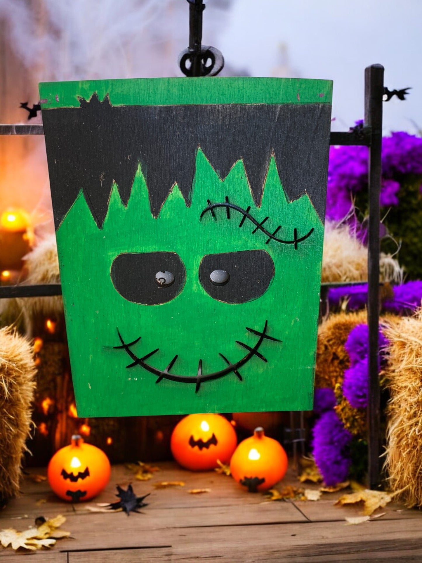 Halloween Wooden Gift Card Holders – Vampire, Skull, and Frankenstein Designs – Handmade Spooky Gift Presentation