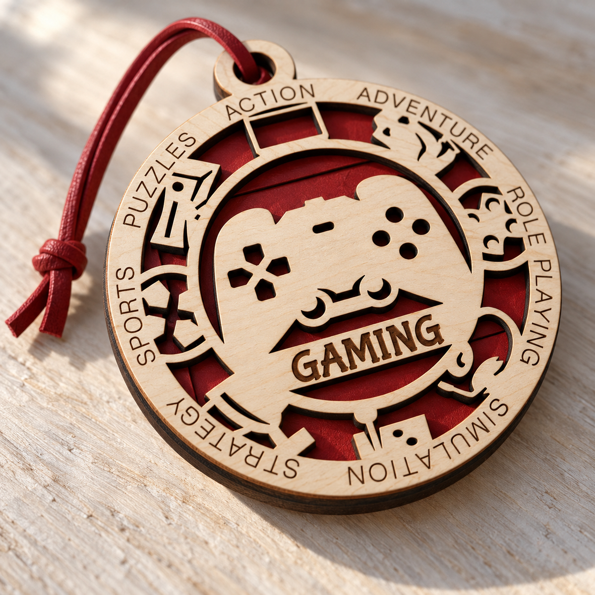 Gaming Gift Card Holder | Personalized Wood Medallion | Handcrafted