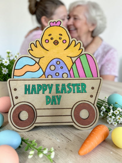 Easter Chick Gift Card Holder – Happy Easter Wooden Gift Card Holder