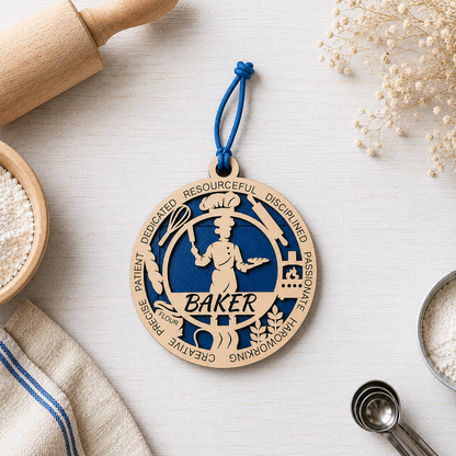 Baker Gift Card Holder | Baking Gift for Him or Her | Handmade Wood