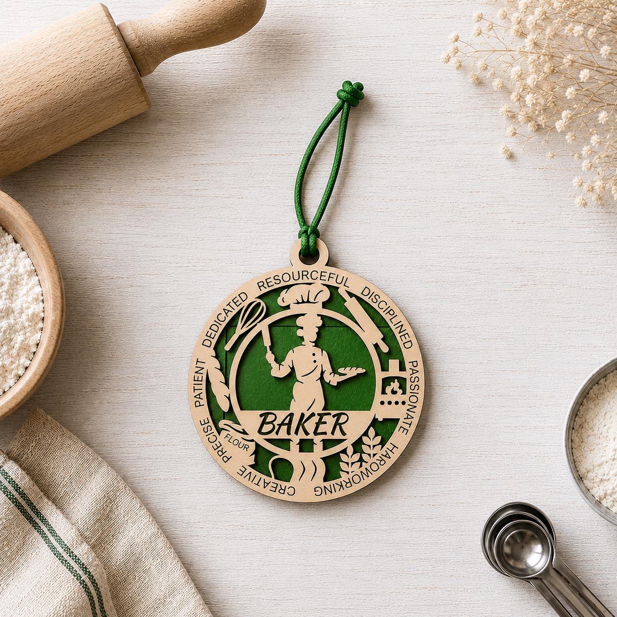 Baker Gift Card Holder | Baking Gift for Him or Her | Handmade Wood