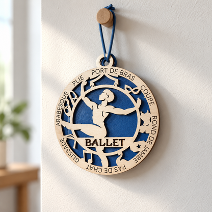 Ballet Gift Card Holder | Personalized Wood Medallion | Handcrafted