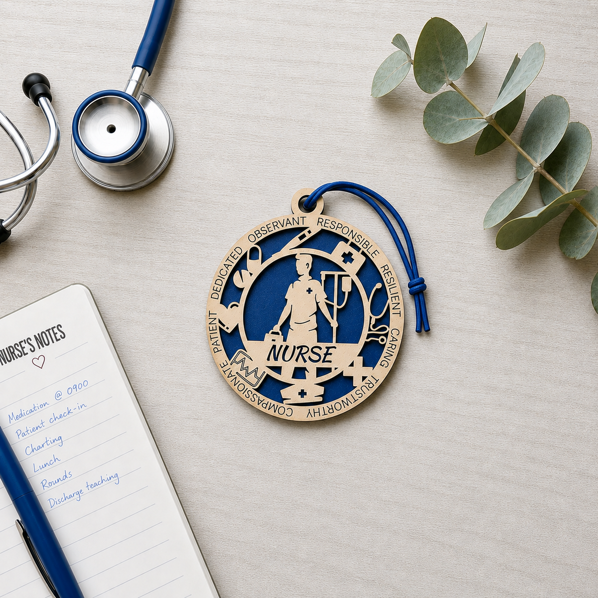 Personalized Nurse Gift Card Holder | Nurse Appreciation Gift | Handmade Wood