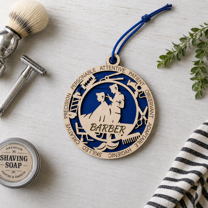 Barber Gift Card Holder | Barbershop Gift | Handmade Wood
