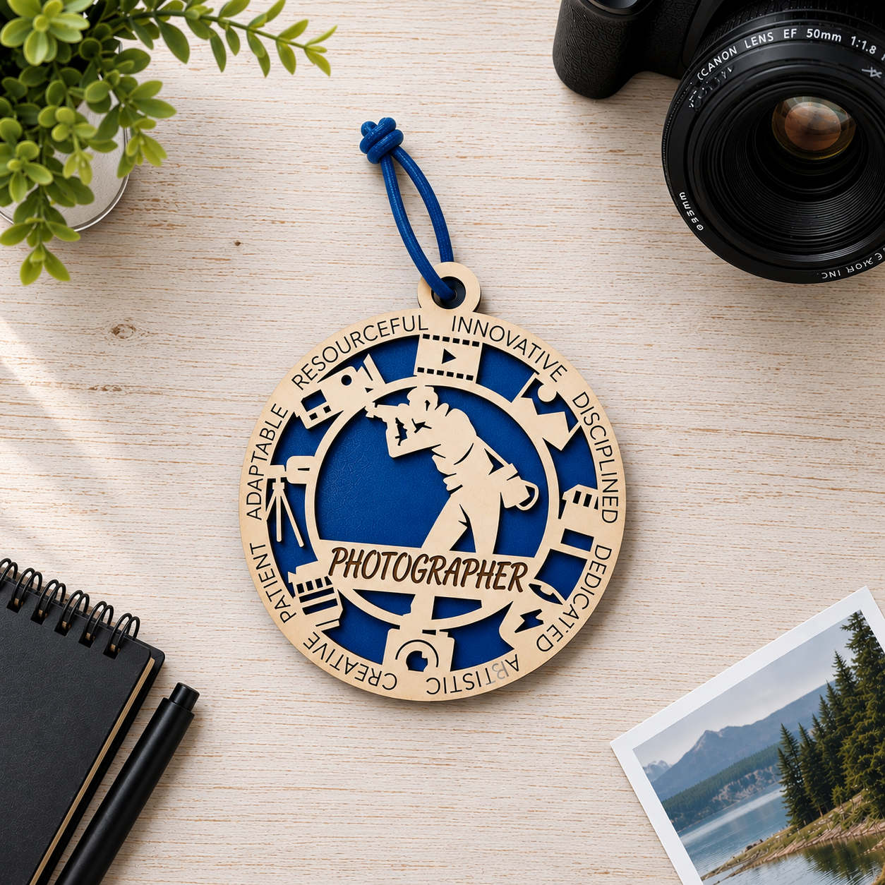 Photographer Gift Card Holder | Photography Gift | Handmade Wood