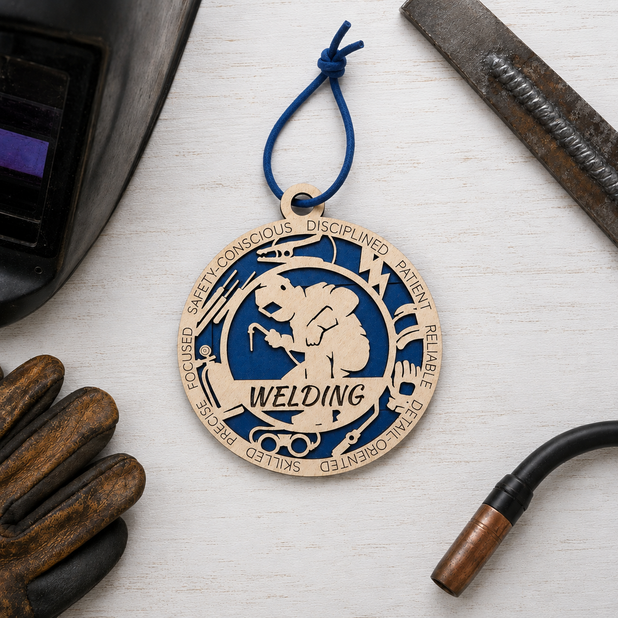 Welder Gift Card Holder | Welding Gift for Him or Her | Handmade Wood