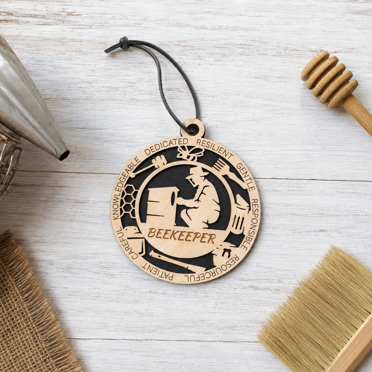 Beekeeper Gift Card Holder | Beekeeping Gift | Handmade Wood