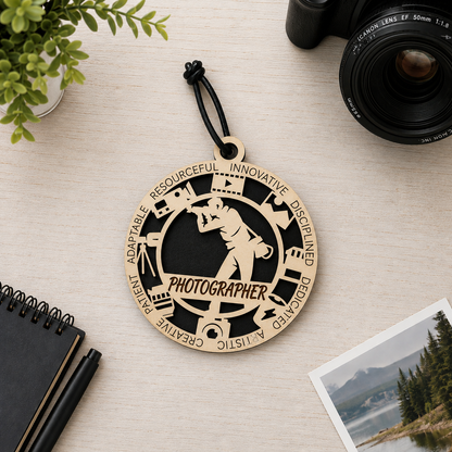 Photographer Gift Card Holder | Photography Gift | Handmade Wood