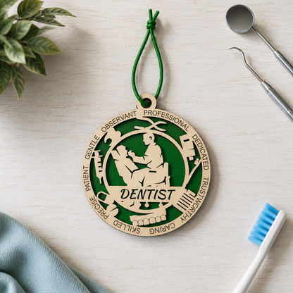 Personalized Dentist Gift Card Holder | Dental Office Gift | Handmade Wood