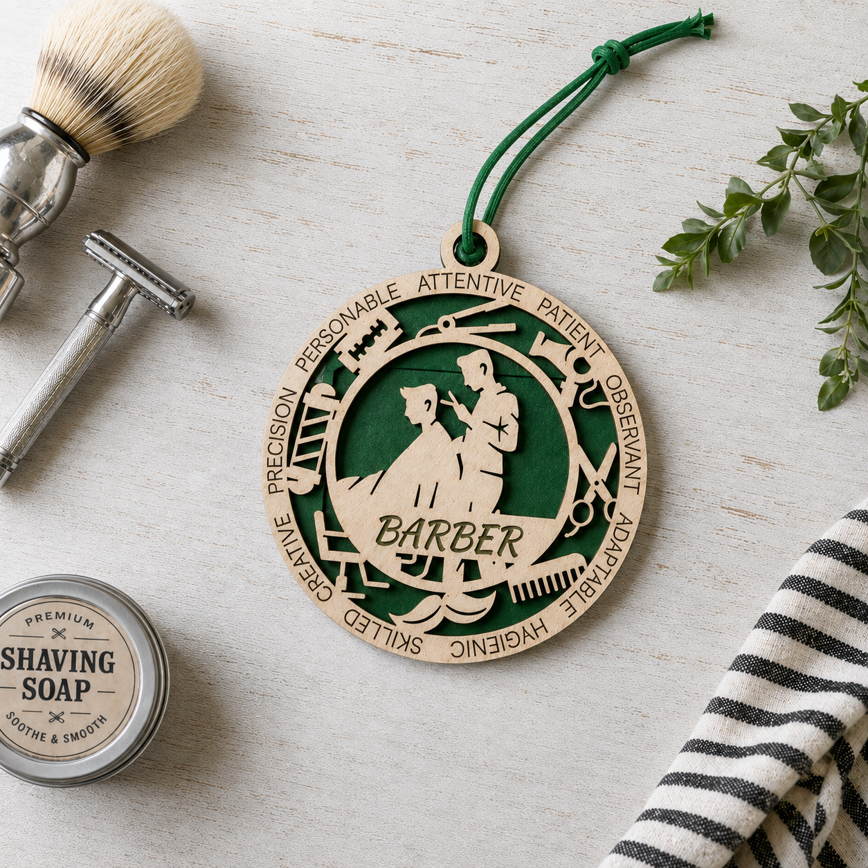 Barber Gift Card Holder | Barbershop Gift | Handmade Wood