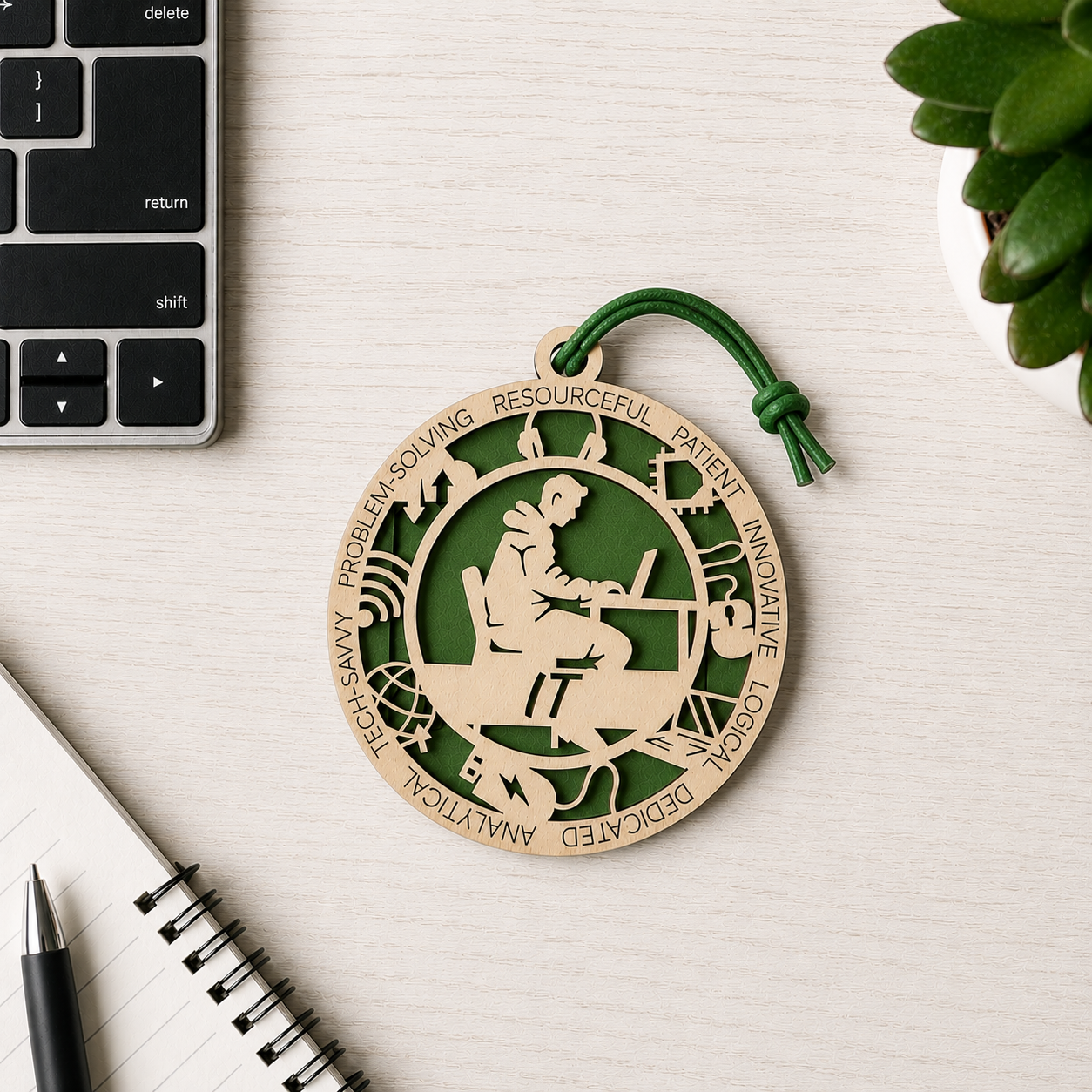 IT Gift Card Holder | Tech Support Gift | Handmade Wood