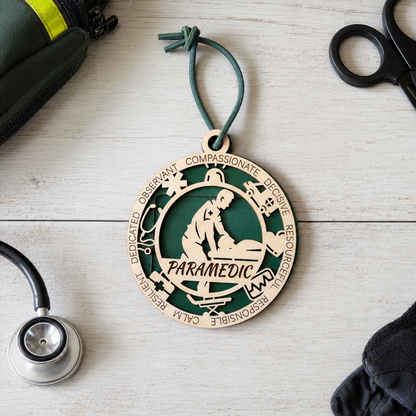 Personalized Paramedic Gift Card Holder | Paramedic Gift | Handmade Wood