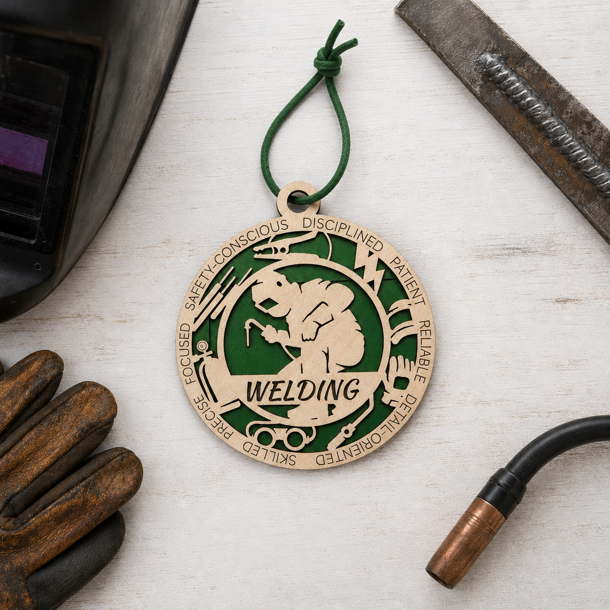 Welder Gift Card Holder | Welding Gift for Him or Her | Handmade Wood