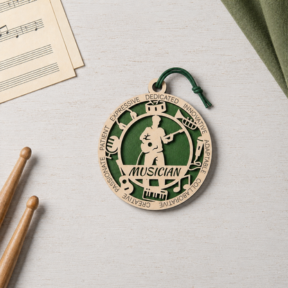 Musician Gift Card Holder | Music Lover Gift | Handmade Wood