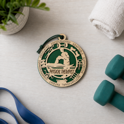 Personalized Physical Therapist Gift Card Holder | PT Gift | Handmade Wood