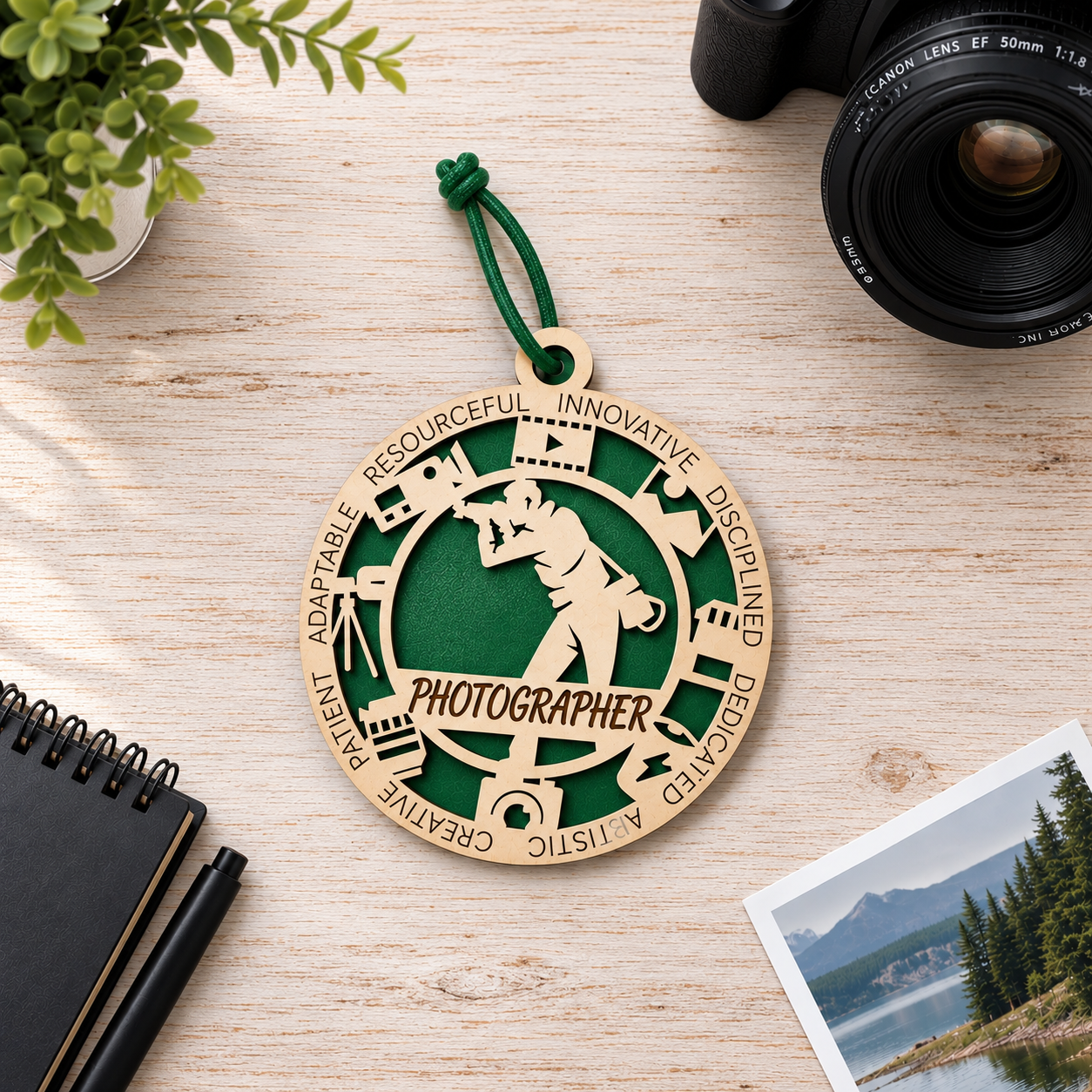 Photographer Gift Card Holder | Photography Gift | Handmade Wood