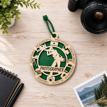 Photographer Gift Card Holder | Photography Gift | Handmade Wood