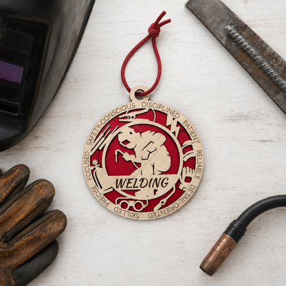 Welder Gift Card Holder | Welding Gift for Him or Her | Handmade Wood