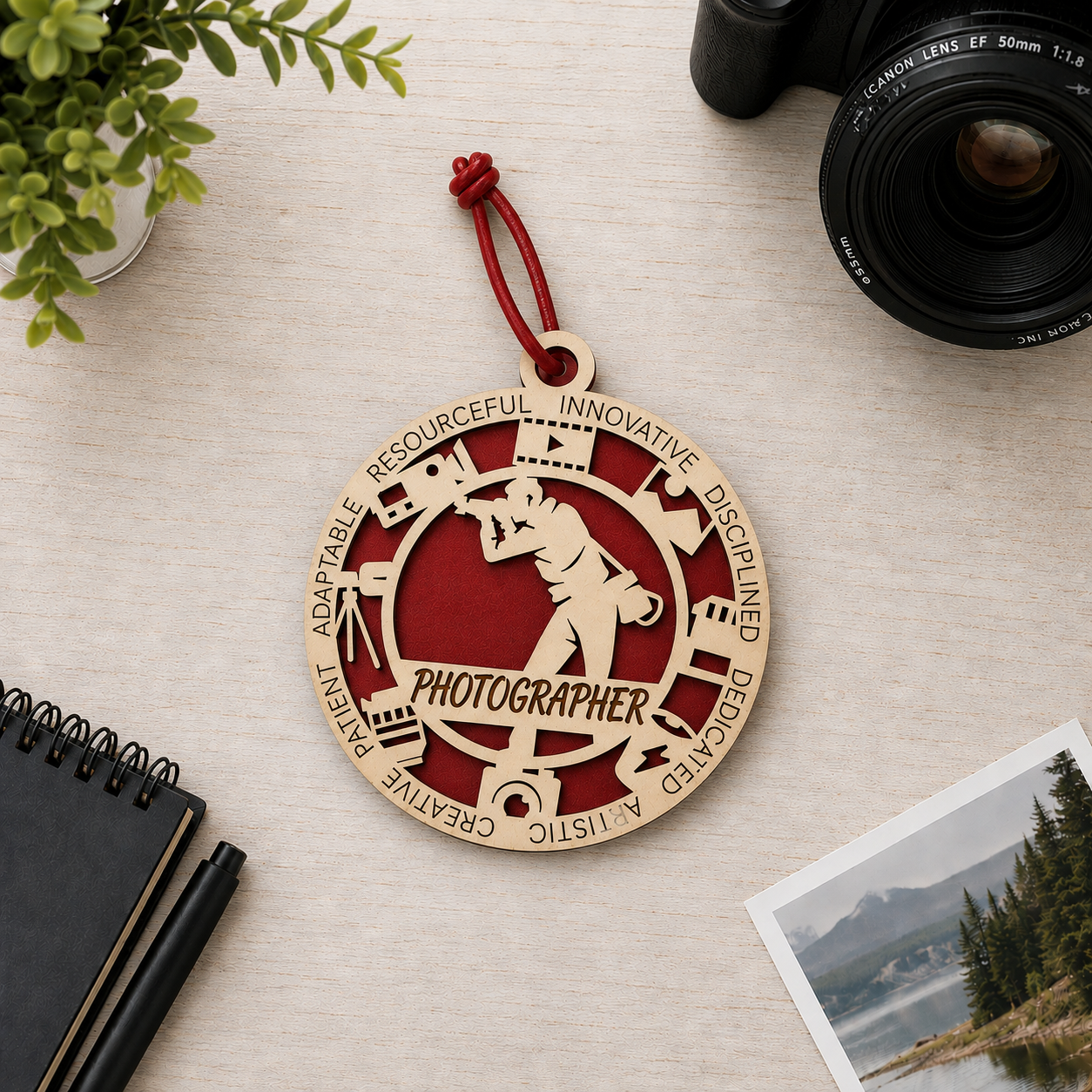 Photographer Gift Card Holder | Photography Gift | Handmade Wood