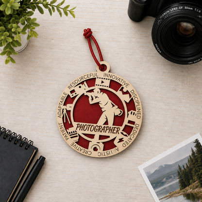 Photographer Gift Card Holder | Photography Gift | Handmade Wood