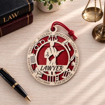 Lawyer Gift Card Holder | Attorney Gift for Him or Her | Handmade Wood
