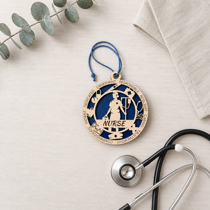 Personalized Nurse Gift Card Holder | Nurse Appreciation Gift | Handmade Wood