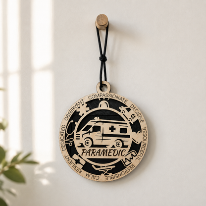 Personalized Paramedic Gift Card Holder | Paramedic Gift | Handmade Wood