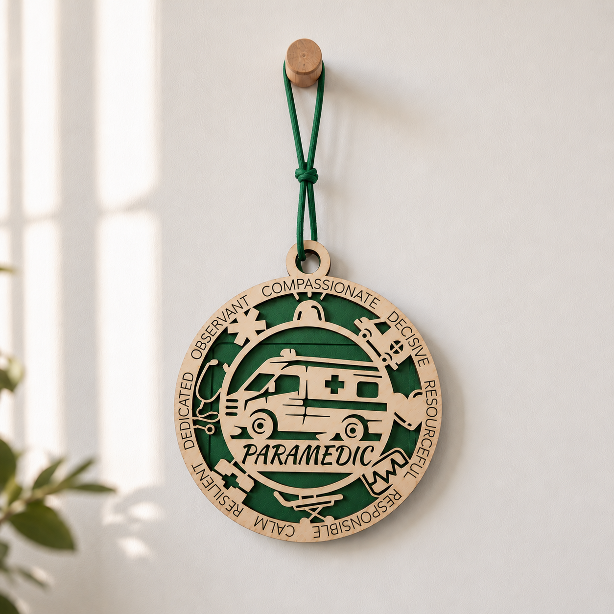 Personalized Paramedic Gift Card Holder | Paramedic Gift | Handmade Wood