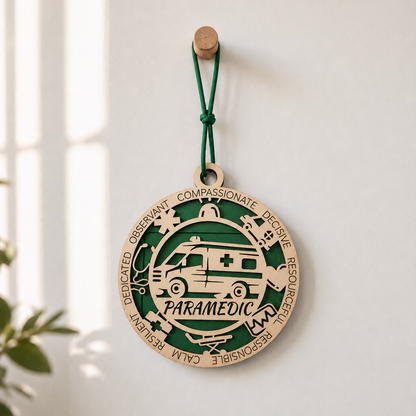 Personalized Paramedic Gift Card Holder | Paramedic Gift | Handmade Wood