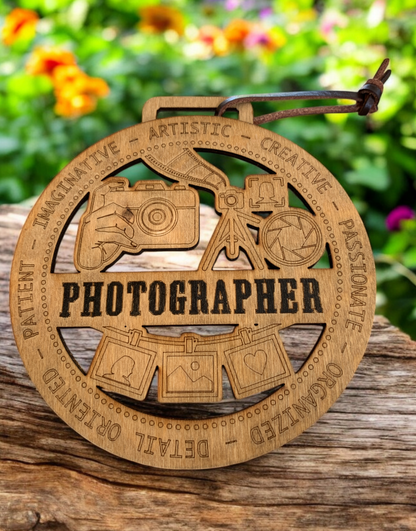Photographer Gift Card Holder | Photography Gift | Handmade Wood