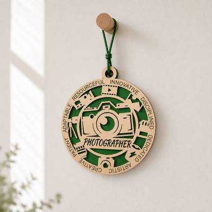 Photographer Gift Card Holder | Photography Gift | Handmade Wood