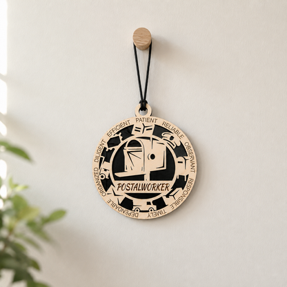 Postal Worker Gift Card Holder | Mail Carrier Gift | Handmade Wood