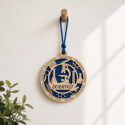 Scientist Gift Card Holder | Science Gift for Him or Her | Handmade Wood