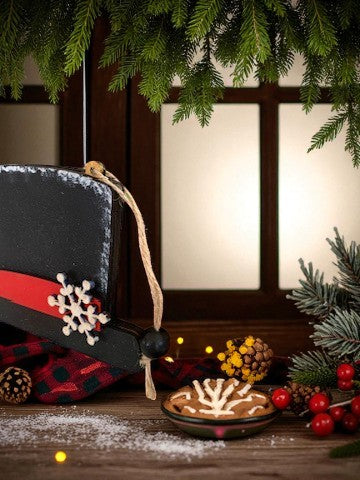 Snowman Hat Gift Card Holder – Rustic Wooden Christmas Gift Idea
