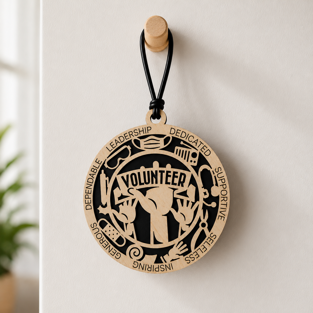 Volunteer Gift Card Holder | Volunteer Appreciation Gift | Handmade Wood