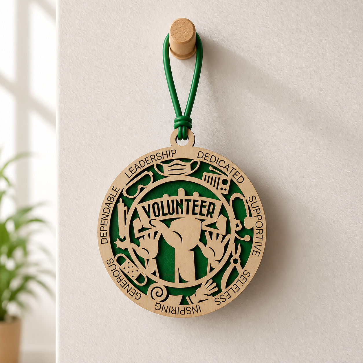 Volunteer Gift Card Holder | Volunteer Appreciation Gift | Handmade Wood