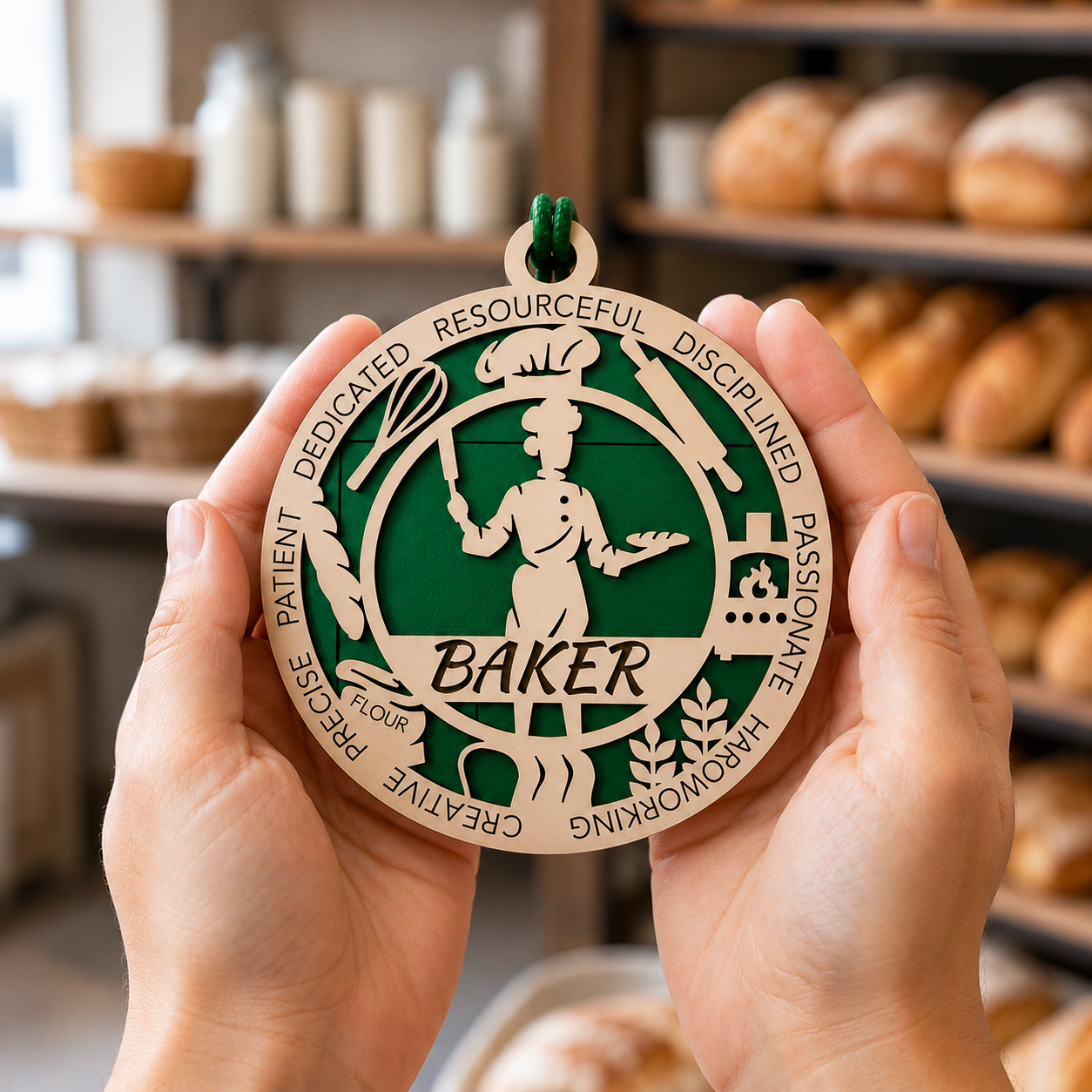 Baker Gift Card Holder | Baking Gift for Him or Her | Handmade Wood