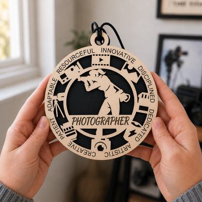 Photographer Gift Card Holder | Photography Gift | Handmade Wood