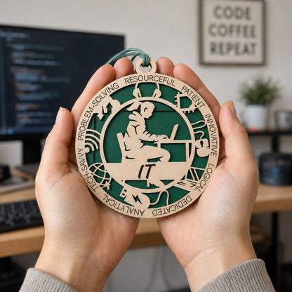 IT Gift Card Holder | Tech Support Gift | Handmade Wood