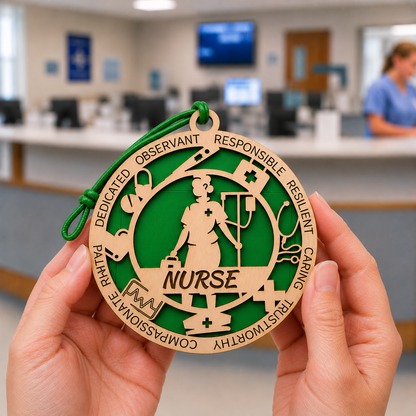 Personalized Nurse Gift Card Holder | Nurse Appreciation Gift | Handmade Wood