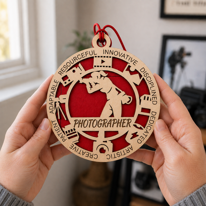 Photographer Gift Card Holder | Photography Gift | Handmade Wood