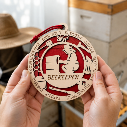 Beekeeper Gift Card Holder | Beekeeping Gift | Handmade Wood